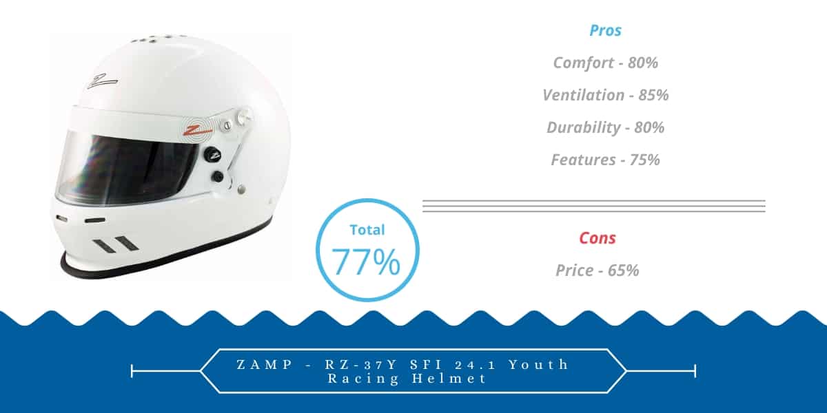 ZAMP - RZ-37Y SFI 24.1 Youth Racing Helmet